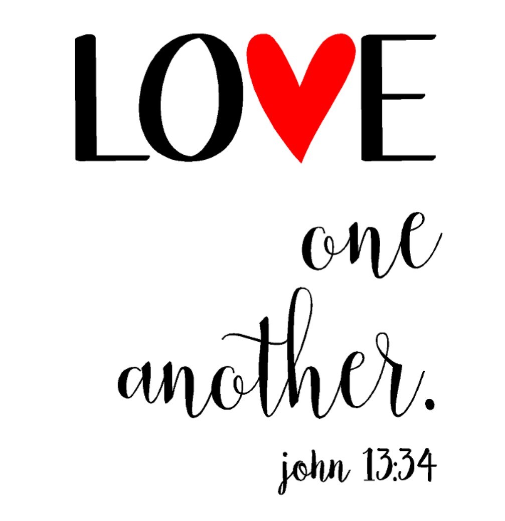 Papercraft Love One Another John 13:34 Digital SVG for Vinyl ...