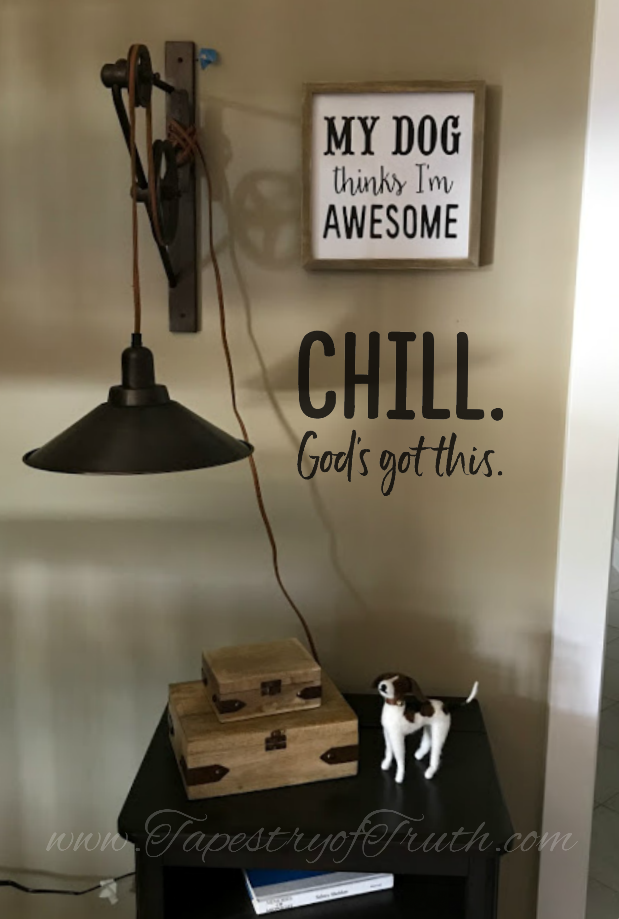 Chill. God's got this.