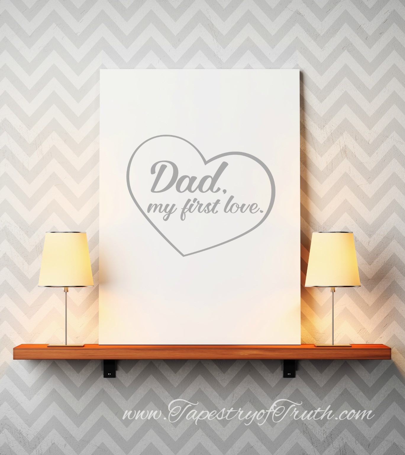 Dad, my first love [heart] - Decal 2