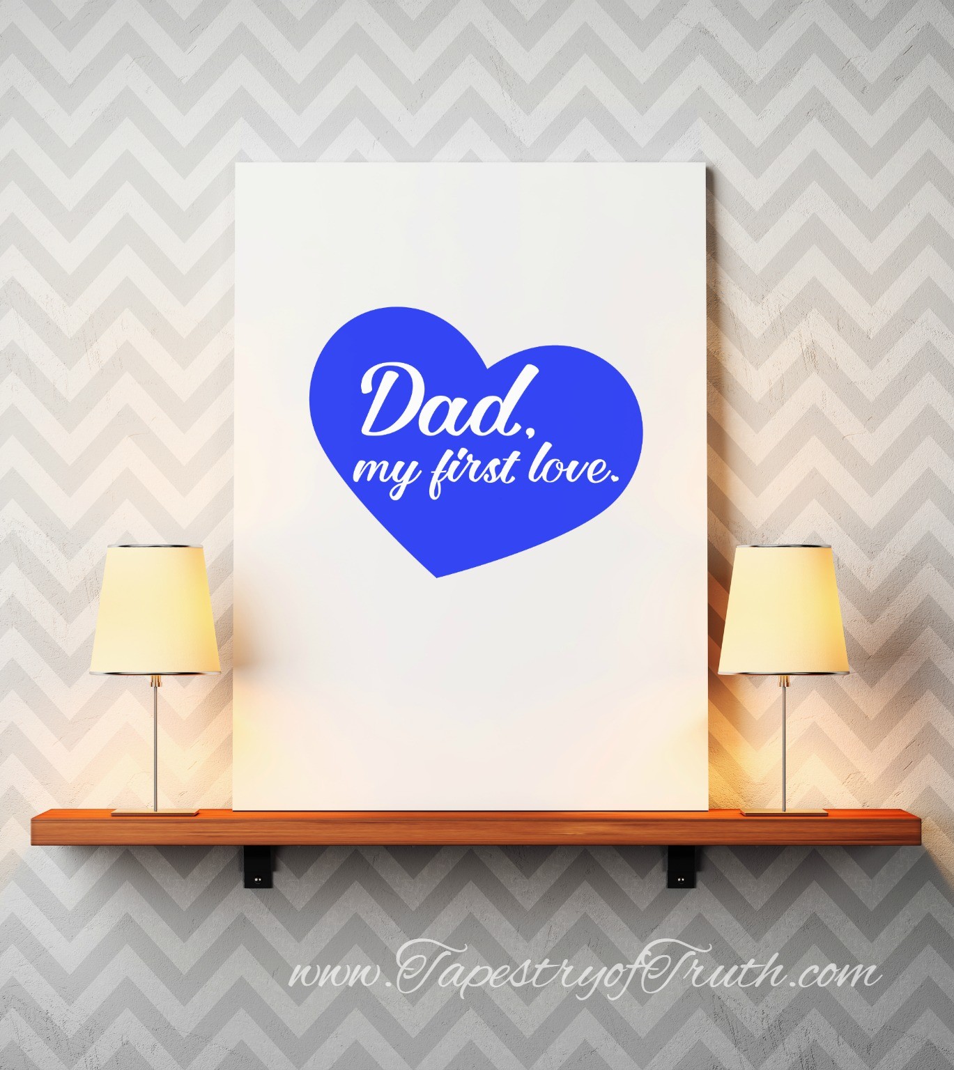 Dad, my first love [heart] - Decal 1