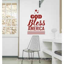 God Bless America - decal2