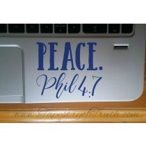 Peace. Phil 4:7 - Laptop Decal 