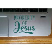 Property of Jesus - Laptop Decal 